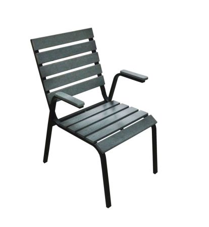 Кресло Ривьера, графит, размер сиденья 49*44см, высота спинки 92см.