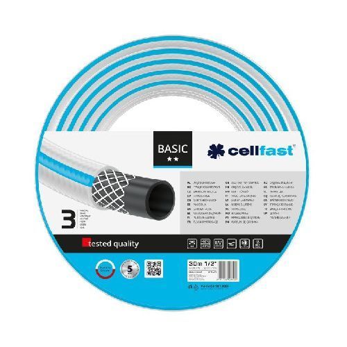 Шланг поливочный 3слоя 3/4" 30м BASIC Cellfast (10-421) Польша