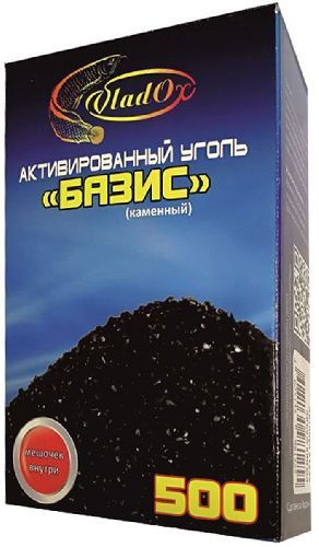 Уголь активированный древесный БАЗИС, VladOx 500мл 