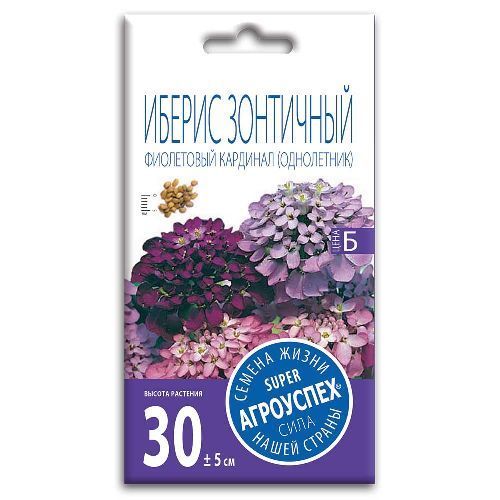 Иберис Фиолетовый кардинал, семена Агроуспех 0,2г (350)