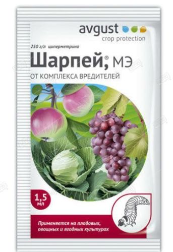 Средство от колорадского жука, тли, плодожорки и других вредителей ШАРПЕЙ 10мл Август (80)