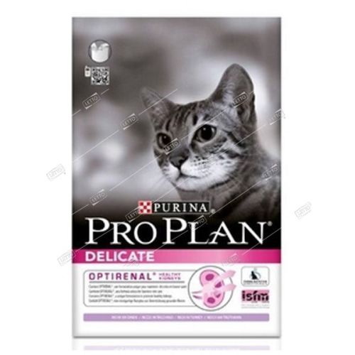 PURINA Pro Plan DELICATE корм для кошек с чувствительным пищеварением Индейка 1,5кг