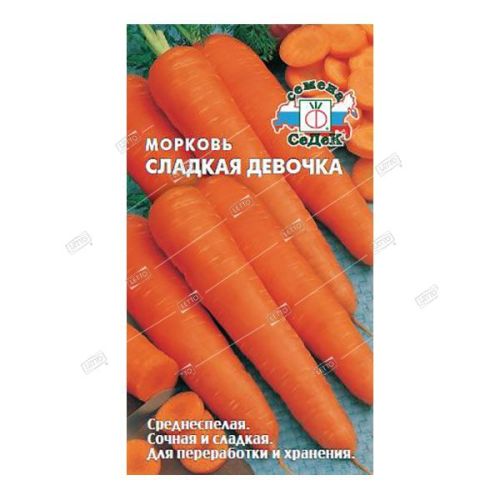 Морковь Сладкая девочка, семена Седек 2г