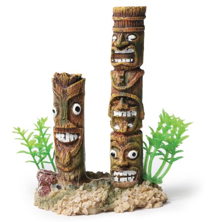 грот для аквариума полинезийские идолы, s, 70*52*103мм, laguna