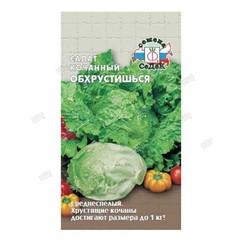 Салат кочанный Айсберг Обхрустишься, семена Седек 0,5г