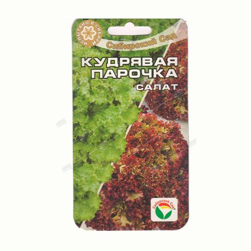 Салат Кудрявая парочка, семена Сибирский сад 1г