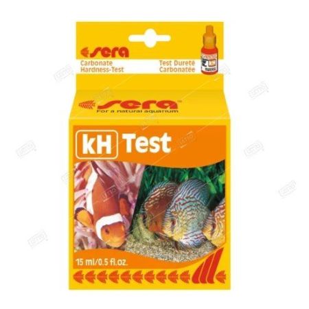 тест для воды kh-test карбонатная жесткость 15мл, sera